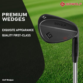 Gowolf 52-degree wedge full-face grooves enabling spin on off-center hits