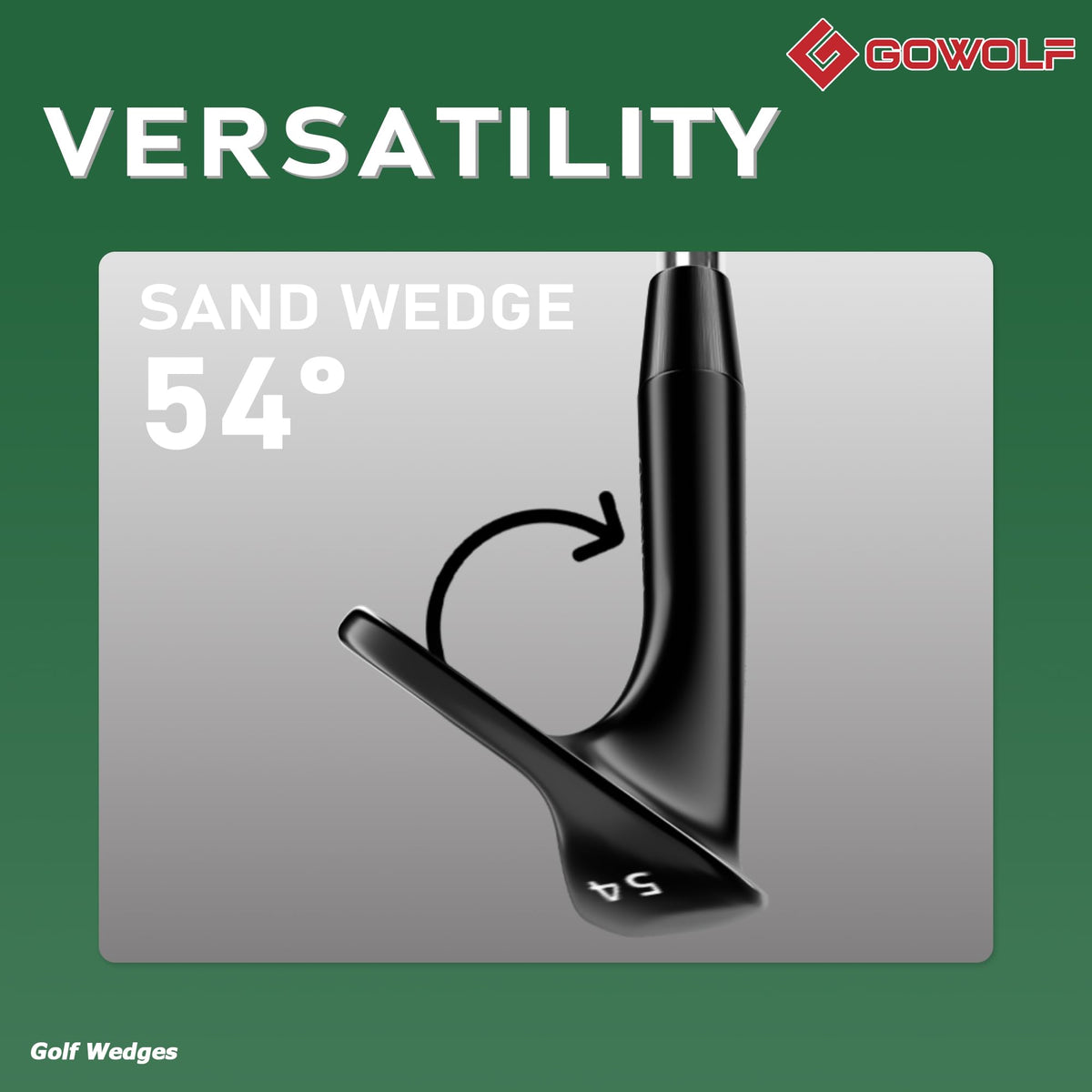 Gowolf 54 degree wedge right hand soft grip: moisture-wicking comfort during practice