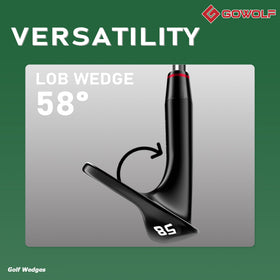 Gowolf sand-shot wedge shown for reliable control from bunkers.