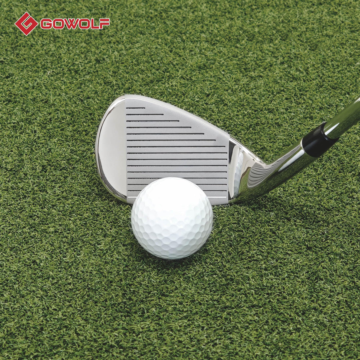 Gowolf 9 iron stainless steel construction provides solid feedback and durability