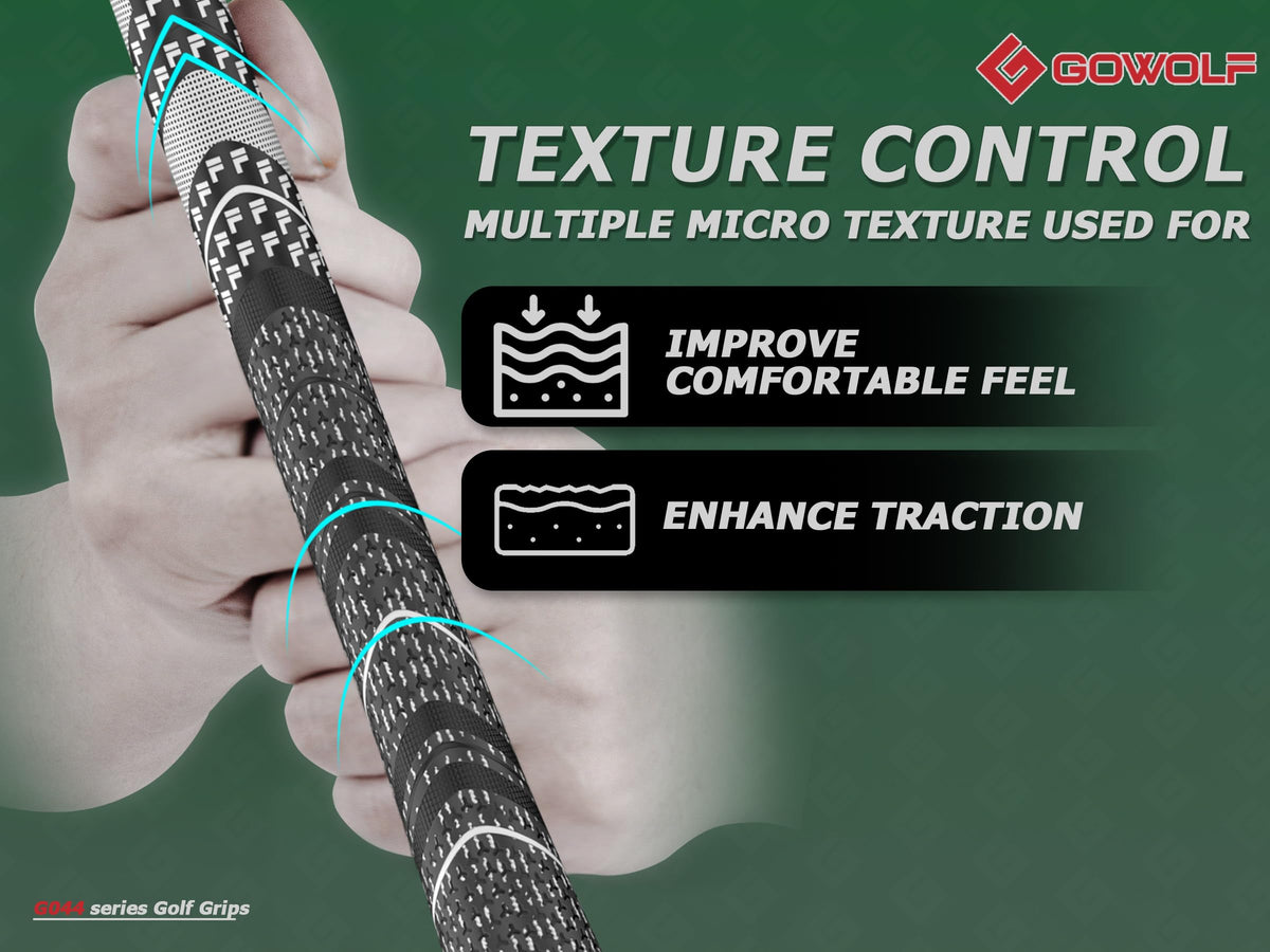 Gowolf grips micro-texture surface delivers traction and comfort