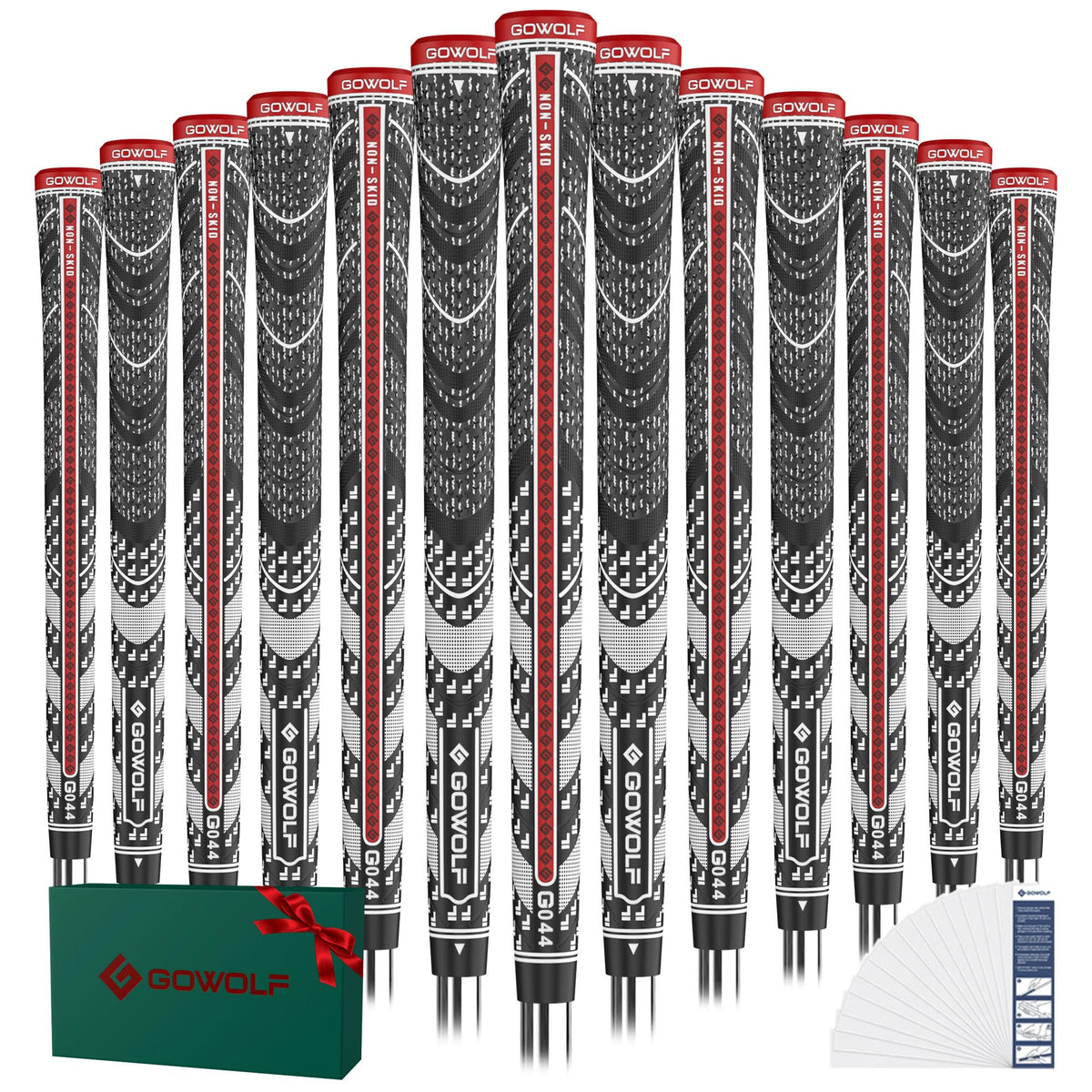Gowolf cross corded grip front view for confident handling on the course