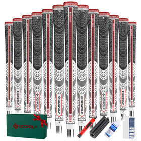 Gowolf Cross Corded rubber golf grips pack offers consistent traction for confident swings