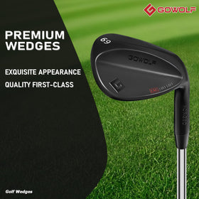 Gowolf forged gap wedge full-face grooves improve spin on off-center shots.