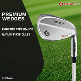 Gowolf forged wedge full-face grooves improve spin on off-center hits.