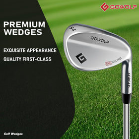 Gowolf full-face grooves close-up demonstrates wider groove coverage for consistent spin on mis-hits.