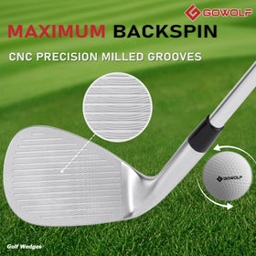 Gowolf full-face grooves wedge gives consistent spin from anywhere