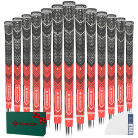 Gowolf golf grip with cord rubber hybrid material for stable traction