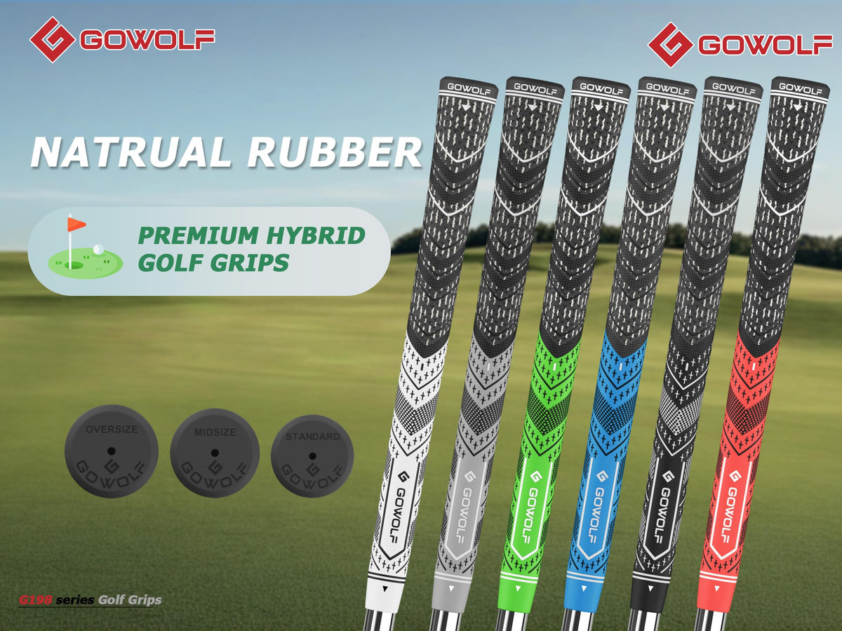 Gowolf golf grip with soft-micro-texture for traction and comfort