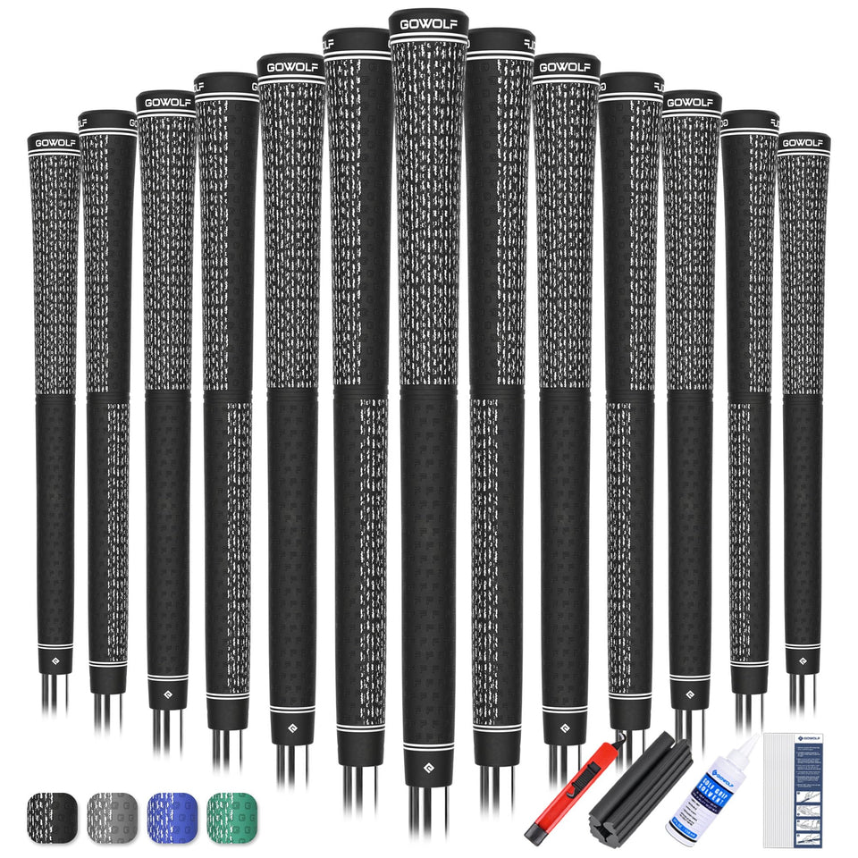 Gowolf golf grips 4 zones in action for enhanced comfort and control.