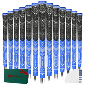 Gowolf cord-rubber grips with blue top cover for stable grip