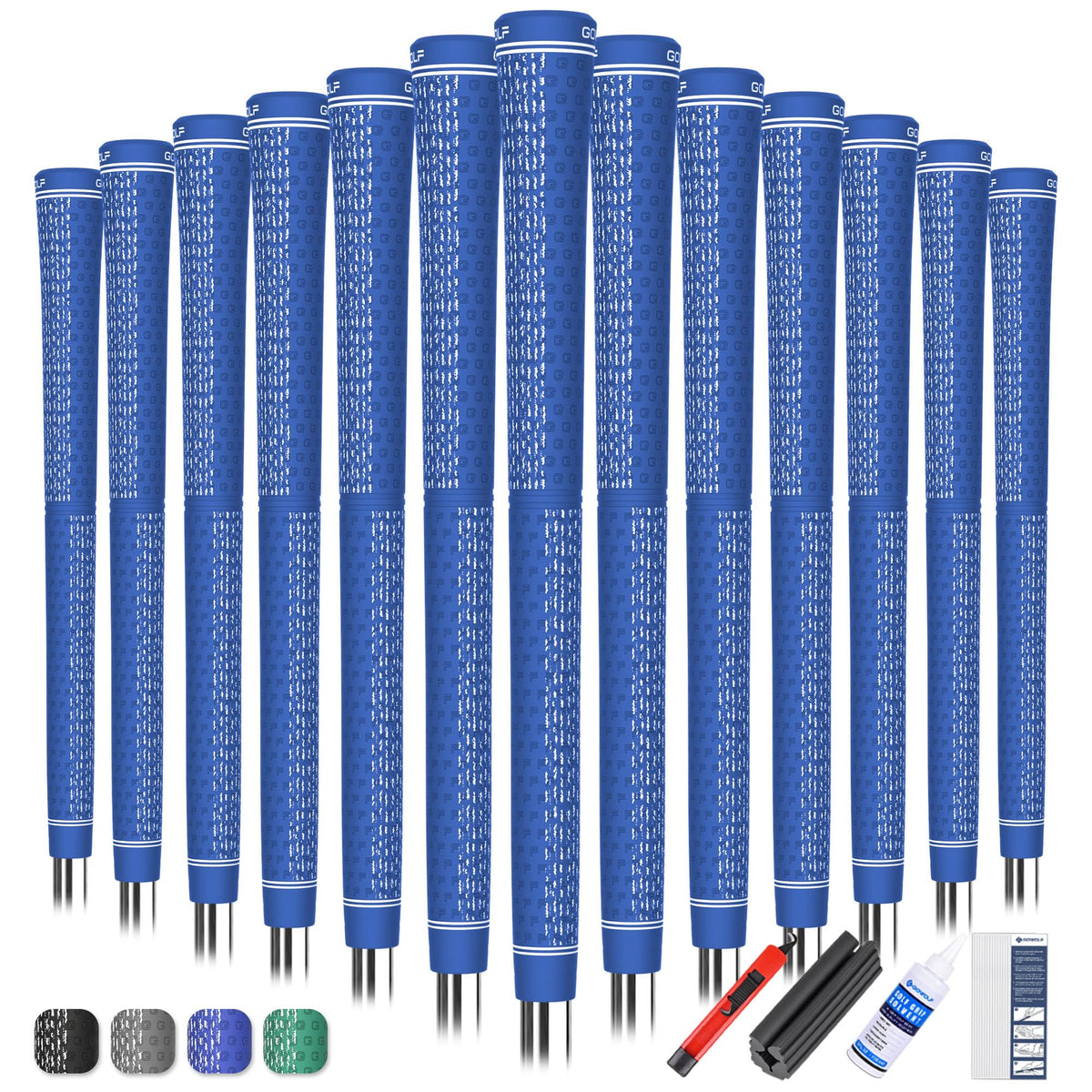 Gowolf four-zone dual-layer grip enhances comfort and control across shots.