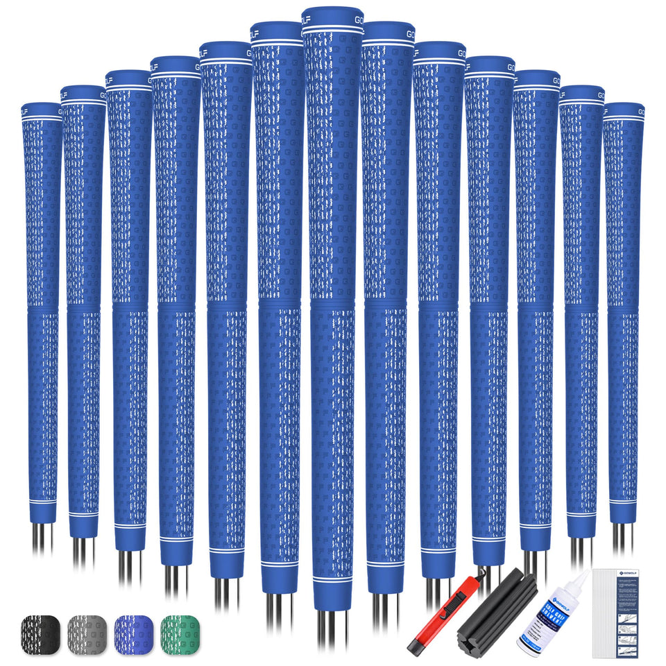 Gowolf four-zone dual-layer grip enhances comfort and control across shots.