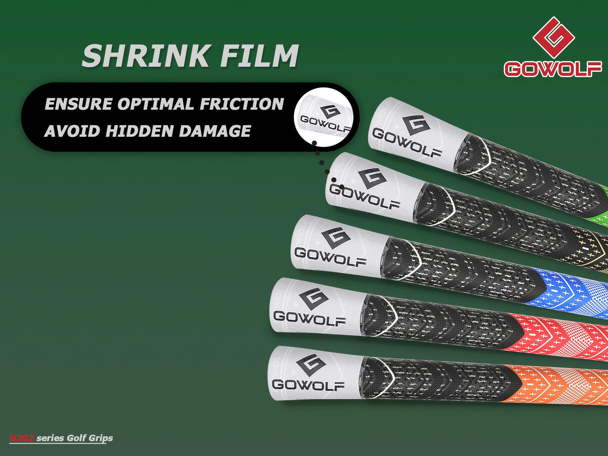 Gowolf weights 50g standard and 68g midsize for different clubs