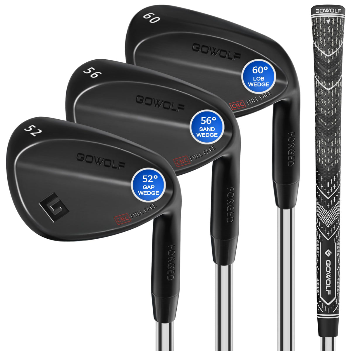 Gowolf 52-degree full-face milling boosts spin control on approach shots