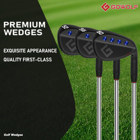 Gowolf wedges 56-degree full-face grooves boost spin and consistency on every swing.