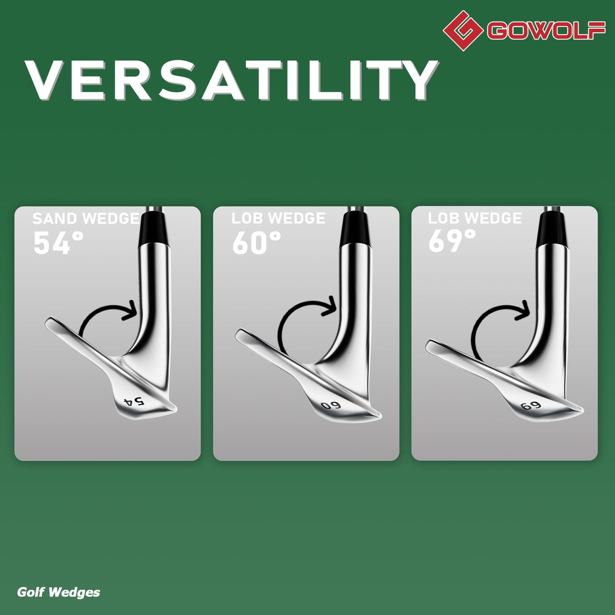 Gowolf chrome finish resists wear while maintaining a clean reflective look