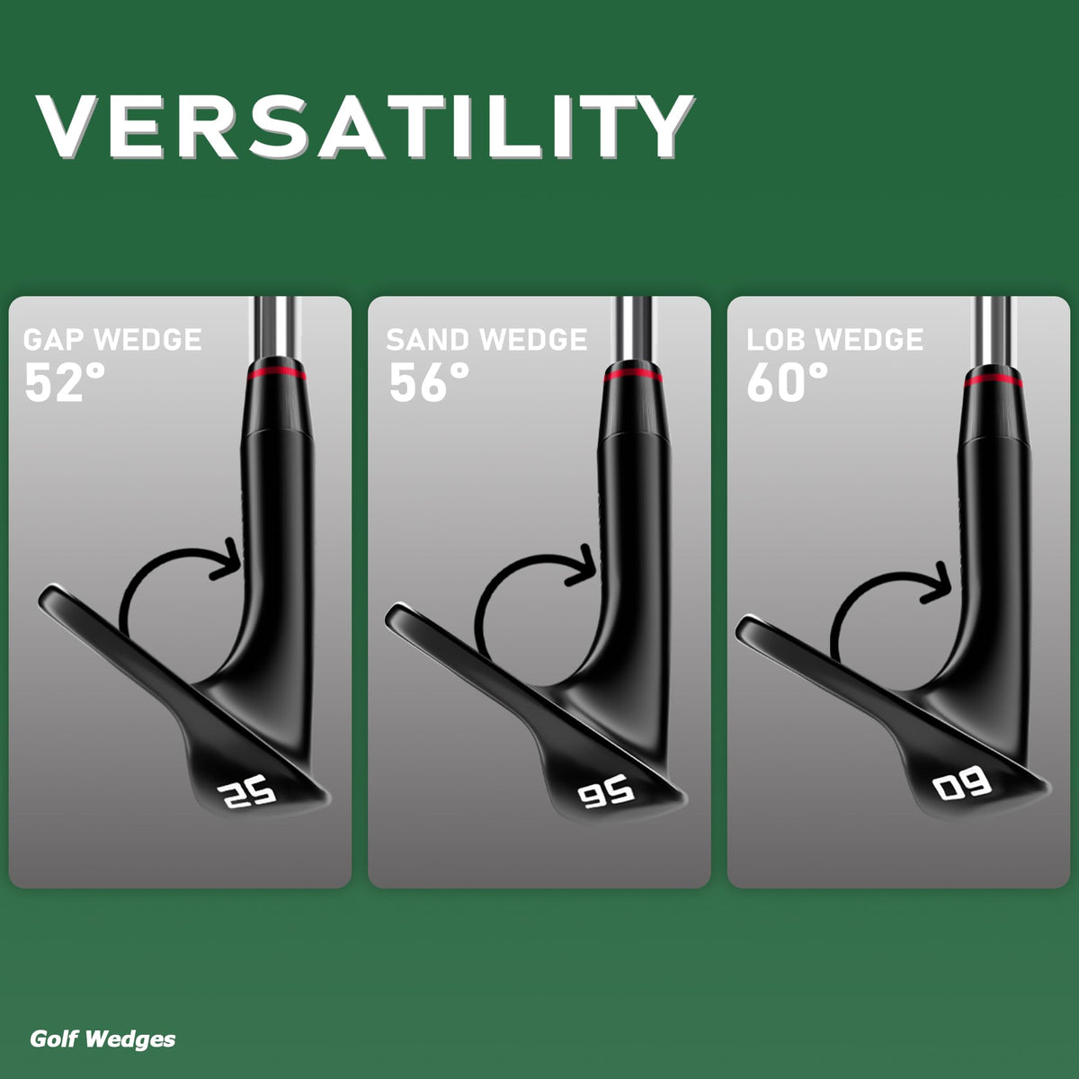 Gowolf wedges forged micro-milled finish blends quality with budget-friendly performance.