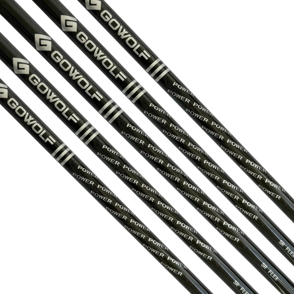 Gowolf driver graphite shaft enhances control and lighter feel.