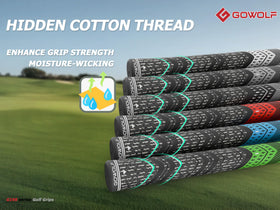 Gowolf grip moisture-wicking surface supports all-weather performance