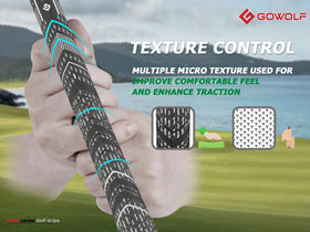 Gowolf low taper design reduces grip tension for smoother swings