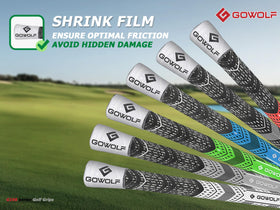 Gowolf oversized grip on a club in wet conditions for grip confidence.