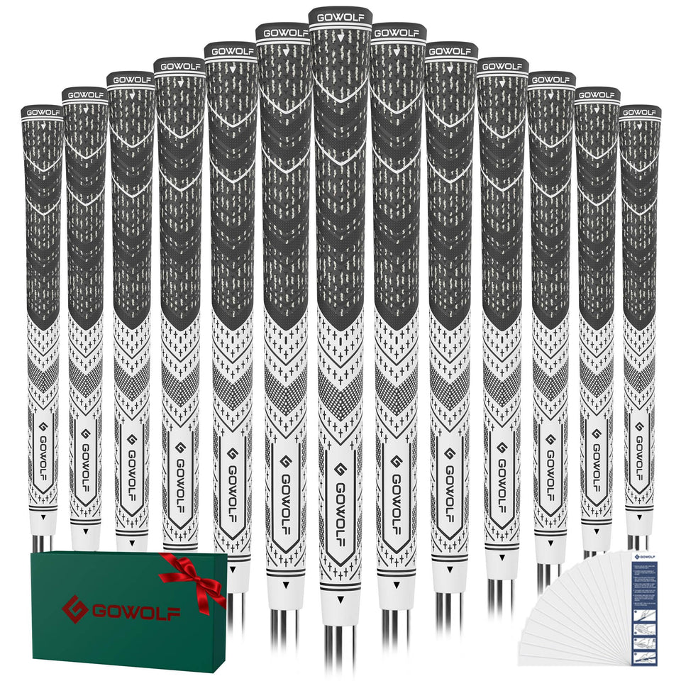 Gowolf oversized natural rubber grip offers solid traction for every swing.