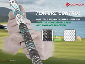 Soft micro-texture provides traction and comfort across long rounds.
