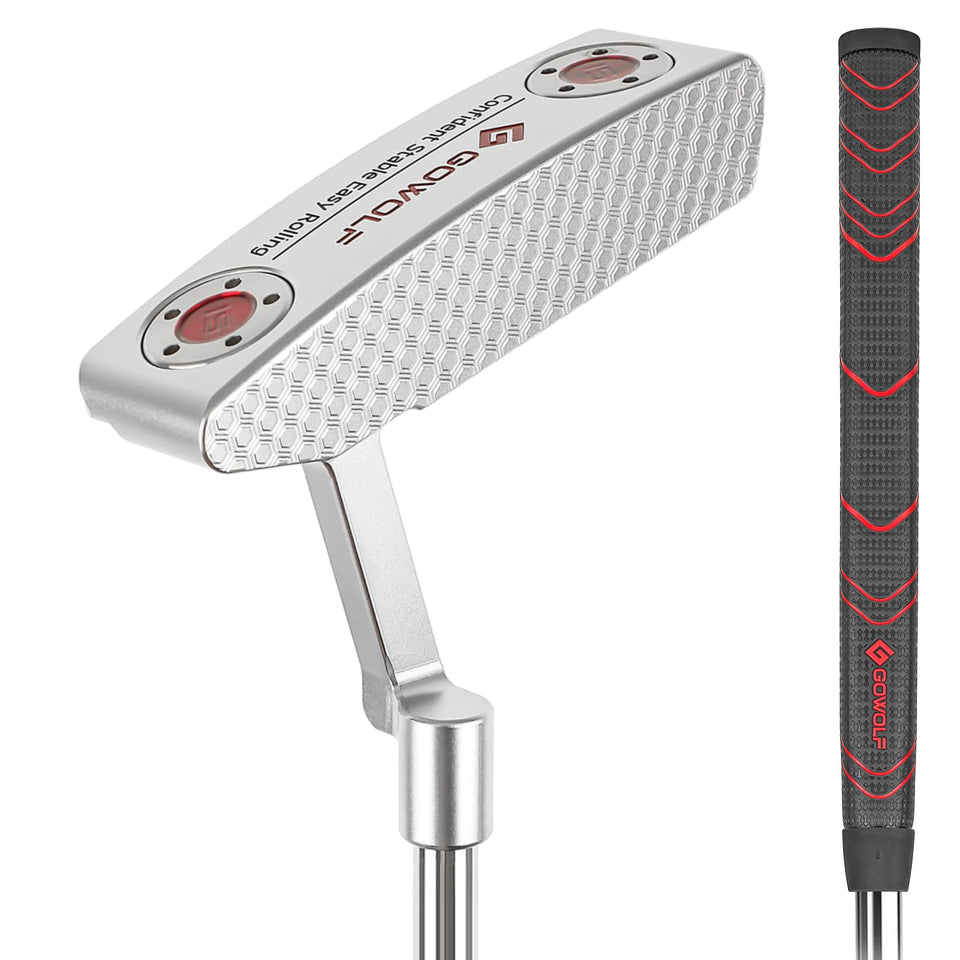 Gowolf forged blade putter head delivers precise feel and consistent contact.