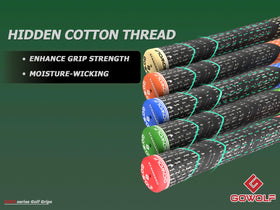 Gowolf S02 Pro all-weather moisture-wicking grip maintains stability in rain or sun.