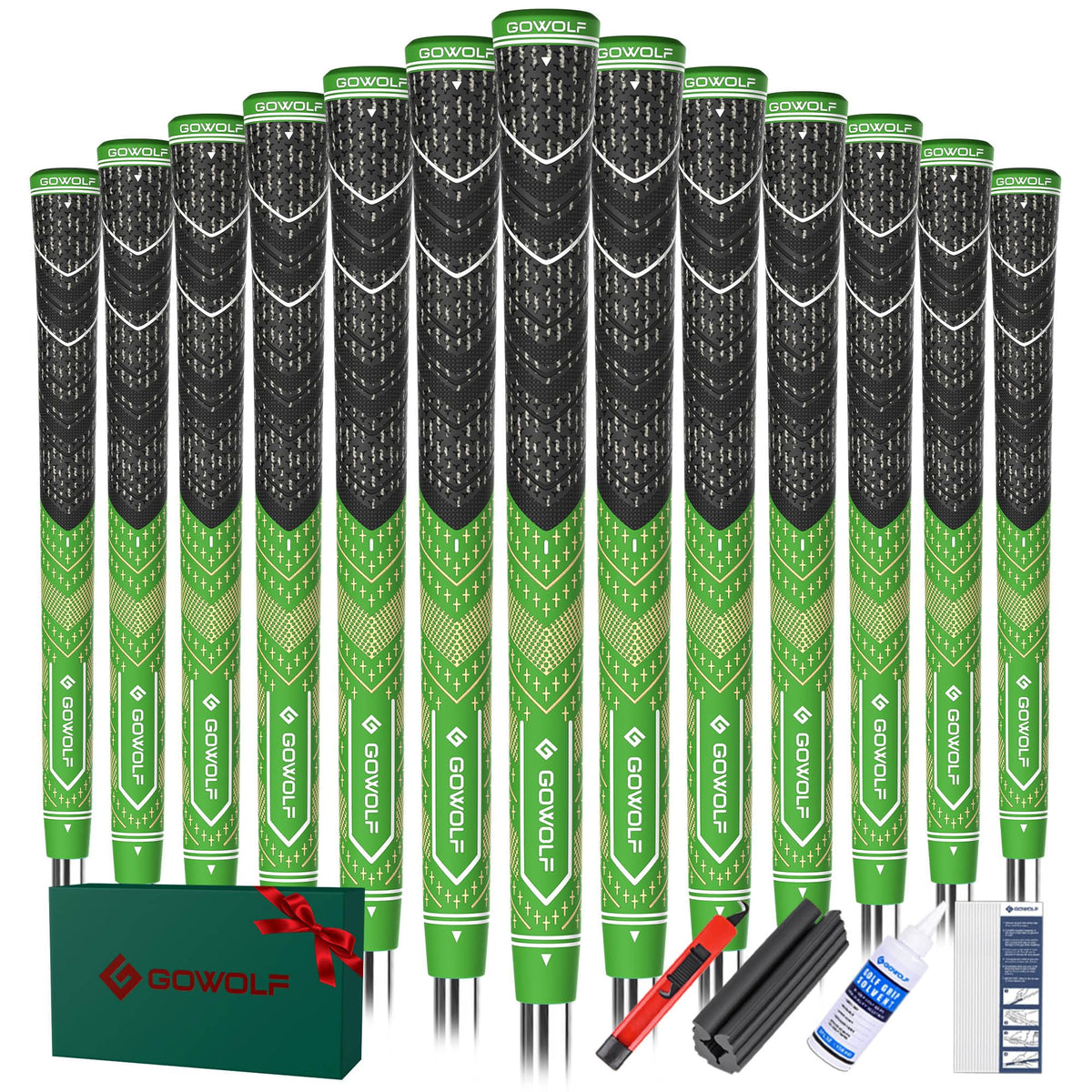 Gowolf SL02 Pro grips closeup shows moisture-wicking surface for secure hold.