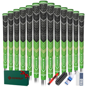 Gowolf SL02 Pro grips closeup shows moisture-wicking surface for secure hold.