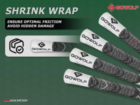 Gowolf standard-size grip with core and length specs for consistent placement