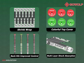 Gowolf standard-weight grip with core 0.600 inches, 50±2 g