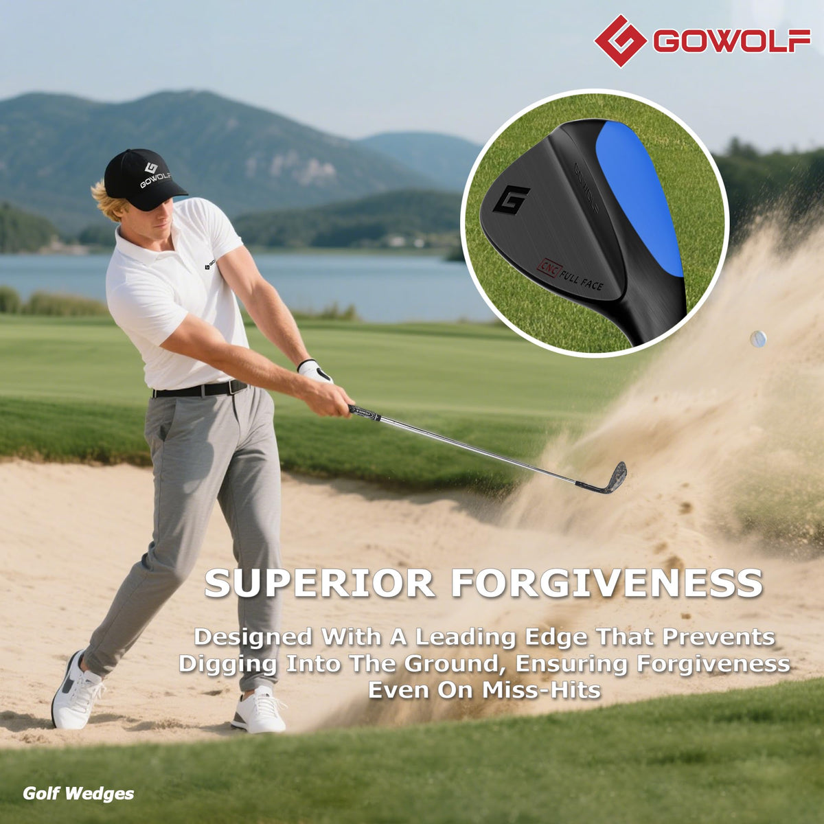 Gowolf forged construction delivers enhanced feel and durability.