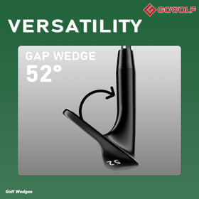 Gowolf wedge grip demonstrates moisture-wicking comfort during play