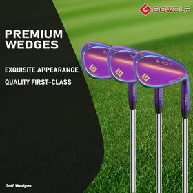 Gowolf wedges forged construction enhances feel and durability for precision short game