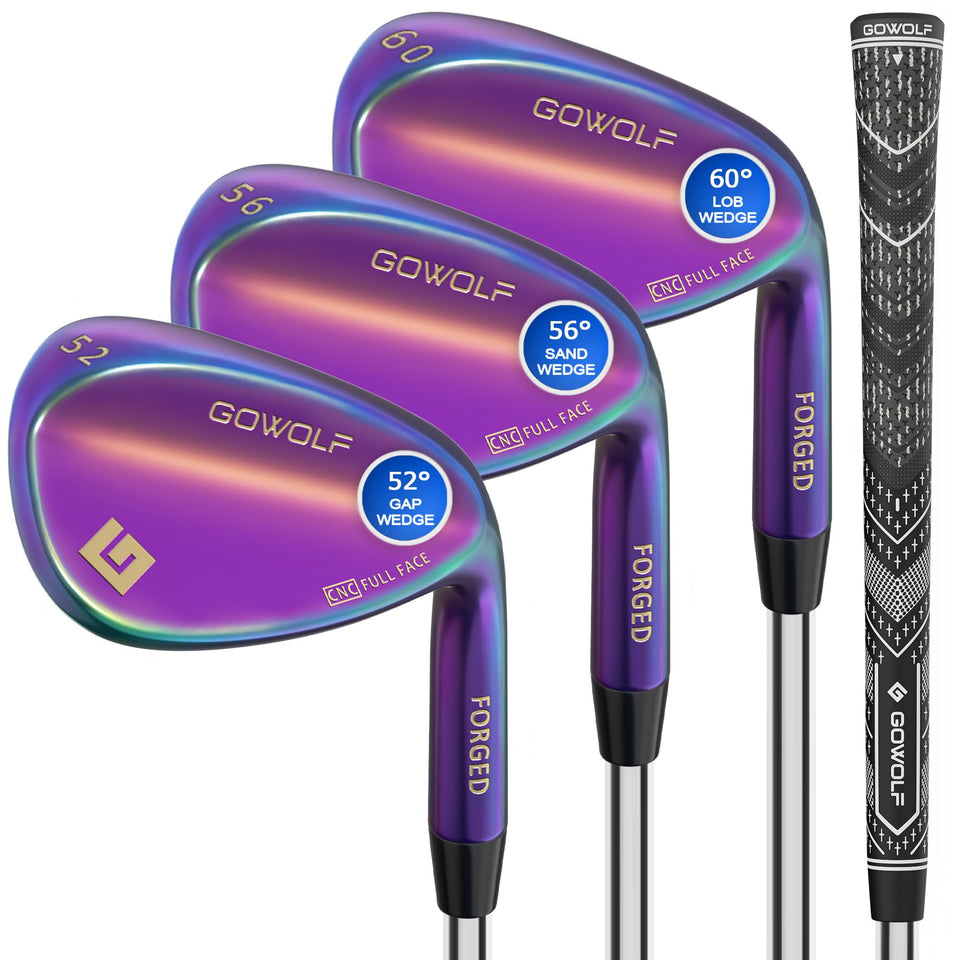 Gowolf wedges with full-face milled design delivers consistent spin on every shot