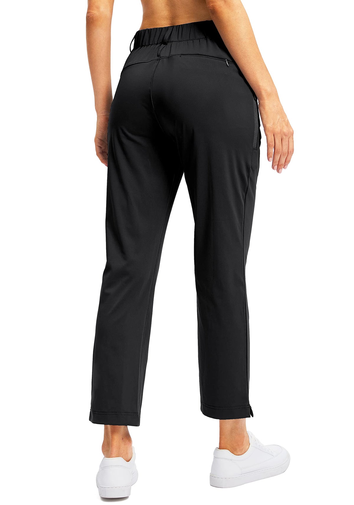 Gradual women's golf pants feature deep hand pockets for everyday wear and comfort.