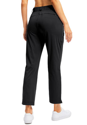 Gradual women's golf pants feature deep hand pockets for everyday wear and comfort.
