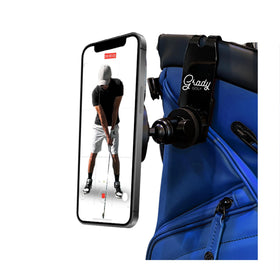Grady Golf magnetic mount works on metal surfaces for versatile course applications