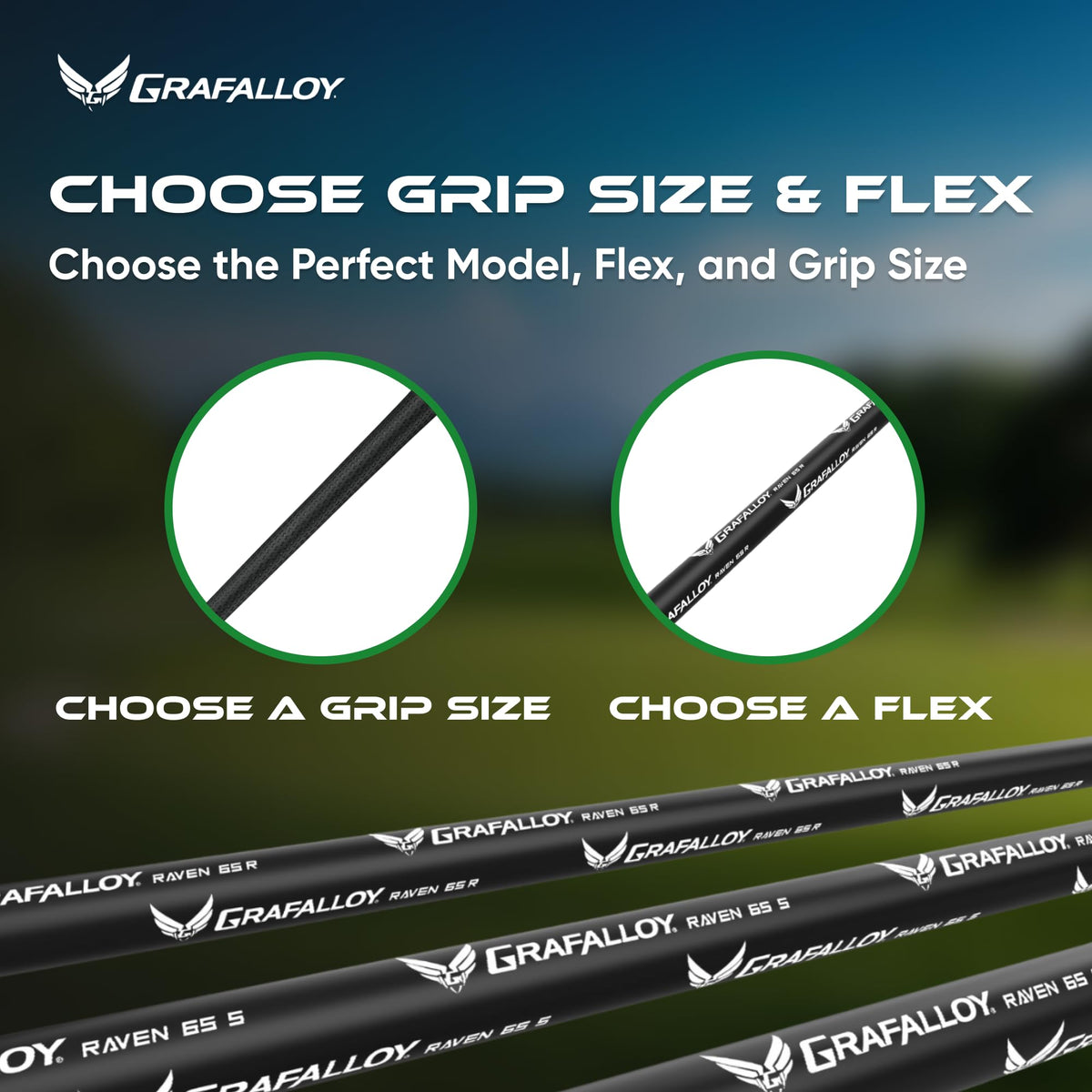 Grafalloy Raven built to 45 1/2 inches length for modern driver compatibility.