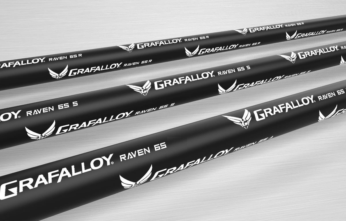 Black matte finish and 360 logo on Raven shaft for a sleek look.