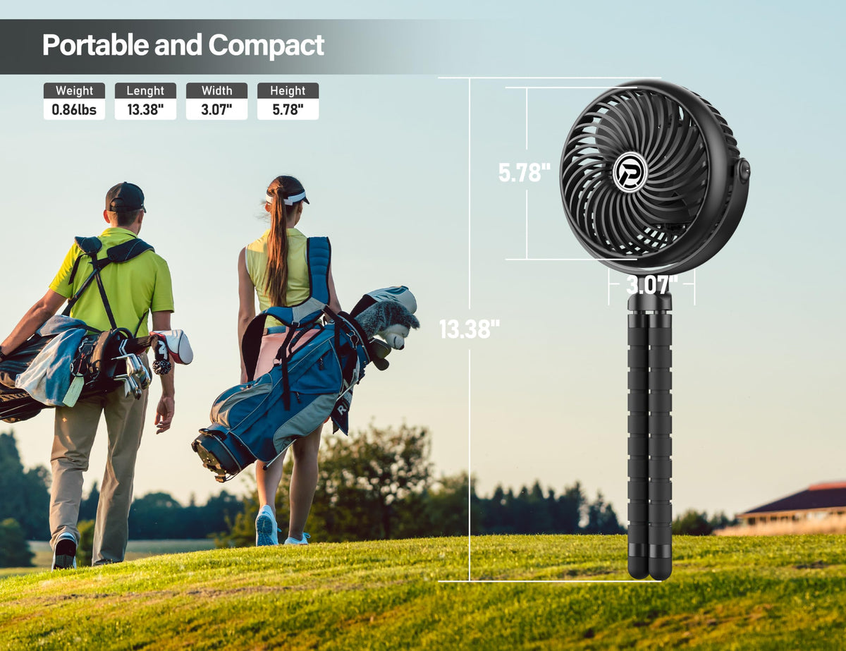 GRANDFAST compact design fits backpacks and golf carts for easy portability.