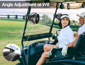 GRANDFAST brushless motor provides quiet yet strong airflow for cart comfort