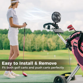 GRANDFAST built-in LED lantern for early tee-offs and evening rounds