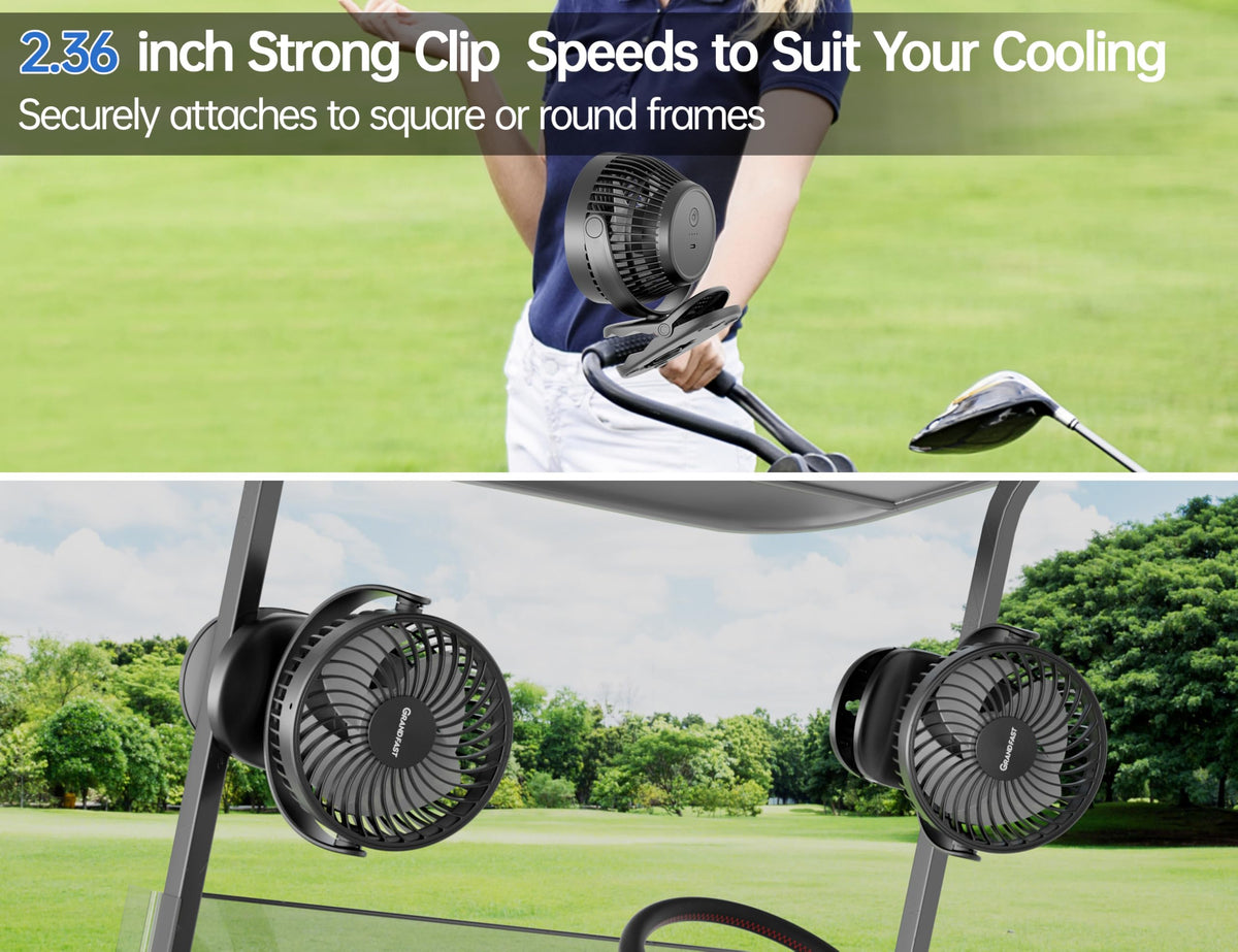 GRANDFAST USB C charging keeps the fan ready between rounds