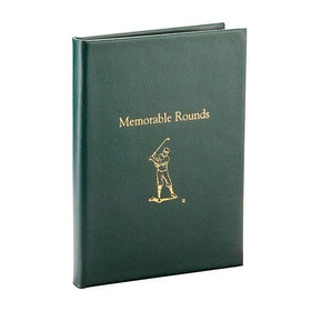 Graphic Image Memorable Rounds Leather Book interior pages protect scorecards and photos.