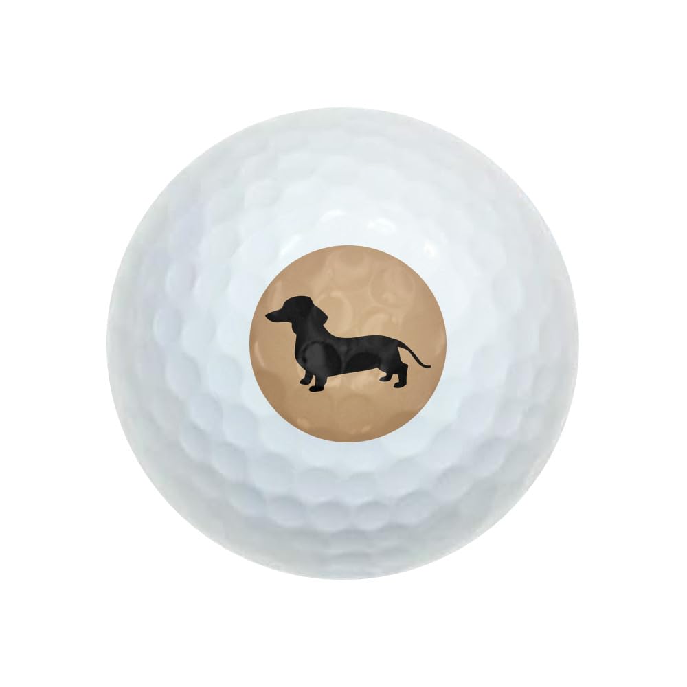 GRAPHICS & MORE full-color dachshund ball shows licensed design for fun on the course.