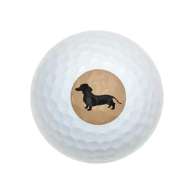 GRAPHICS & MORE full-color dachshund ball shows licensed design for fun on the course.
